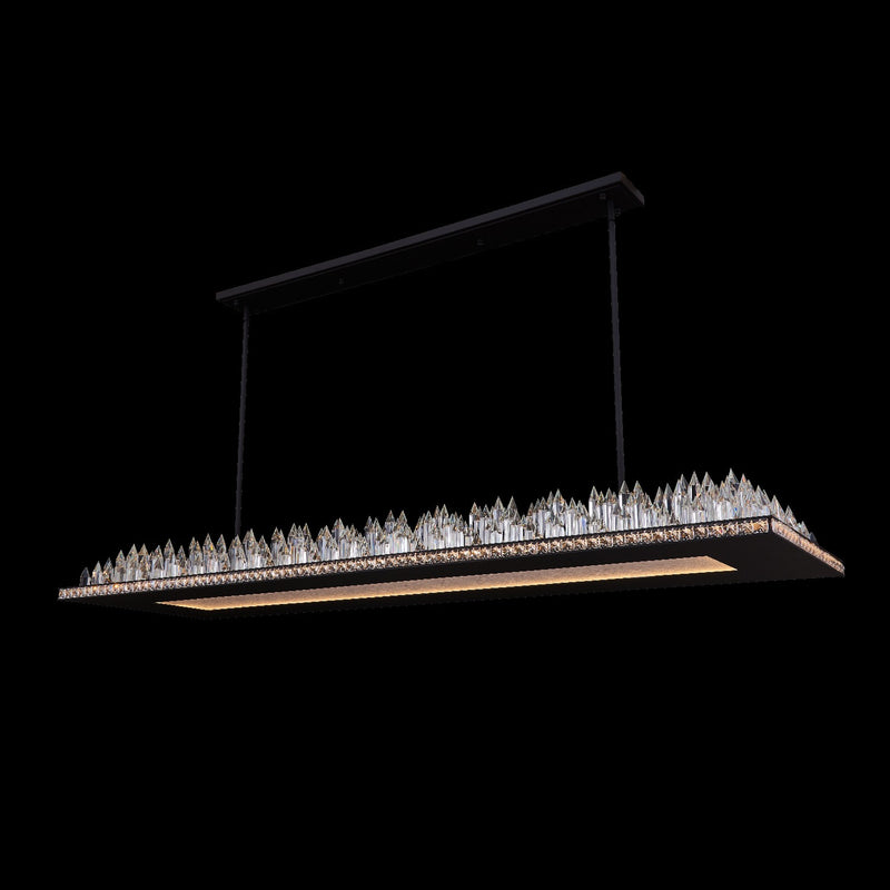 Allegri 039162-052-FR001 LED Island Pendant, Matte Balck