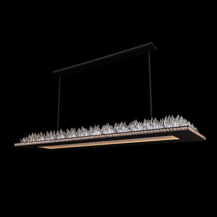 Allegri 039162-052-FR001 LED Island Pendant, Matte Balck