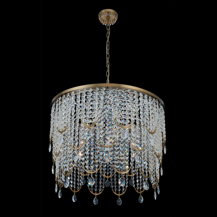 Allegri 039656-044-FR001 Seven Light Pendant, Winter Brass