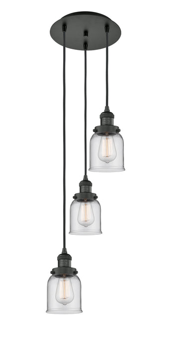 Innovations 113F-3P-BK-G52 Three Light Pendant, Matte Black