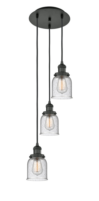 Innovations 113F-3P-BK-G54 Three Light Pendant, Matte Black