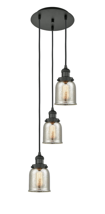 Innovations 113F-3P-BK-G58 Three Light Pendant, Matte Black