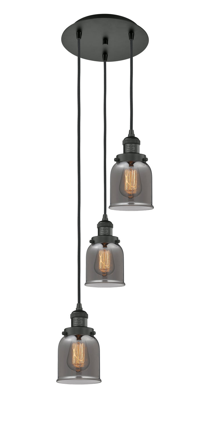 Innovations 113F-3P-BK-G53 Three Light Pendant, Matte Black