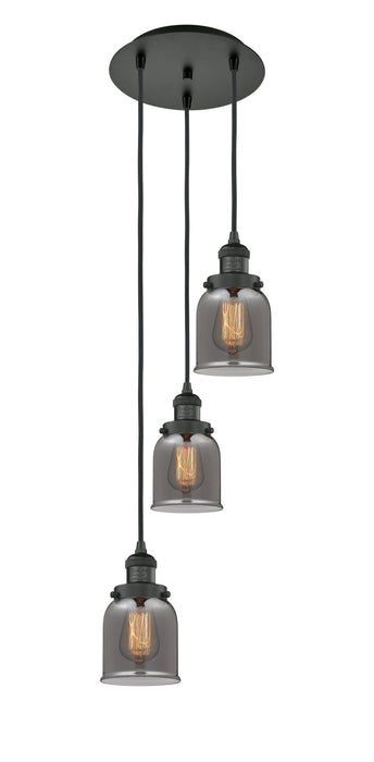 Innovations 113F-3P-BK-G53 Three Light Pendant, Matte Black