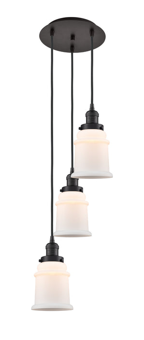 Innovations 113F-3P-OB-G181 Three Light Pendant, Oil Rubbed Bronze