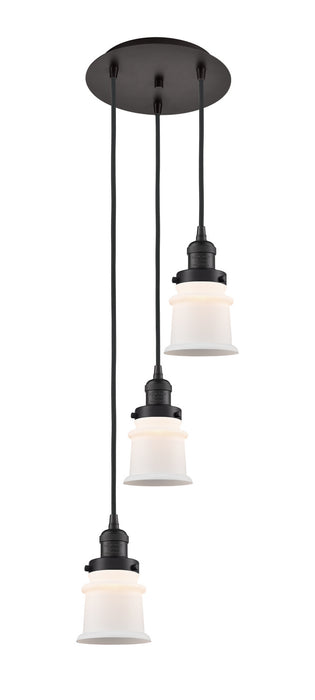 Innovations 113F-3P-OB-G181S Three Light Pendant, Oil Rubbed Bronze