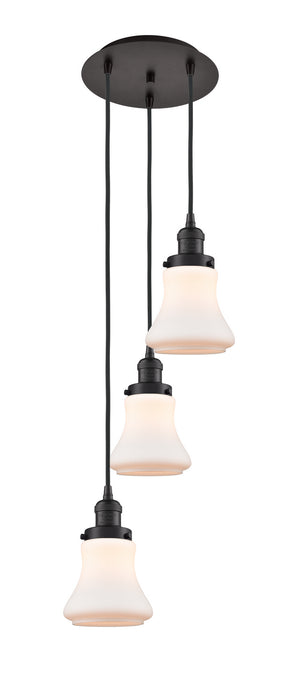 Innovations 113F-3P-OB-G191 Three Light Pendant, Oil Rubbed Bronze