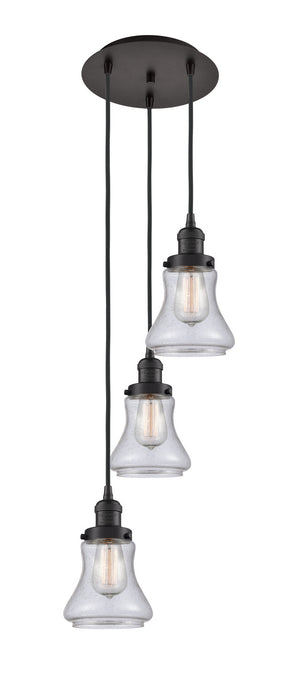 Innovations 113F-3P-OB-G194 Three Light Pendant, Oil Rubbed Bronze