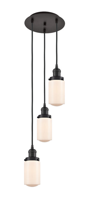 Innovations 113F-3P-OB-G311 Three Light Pendant, Oil Rubbed Bronze