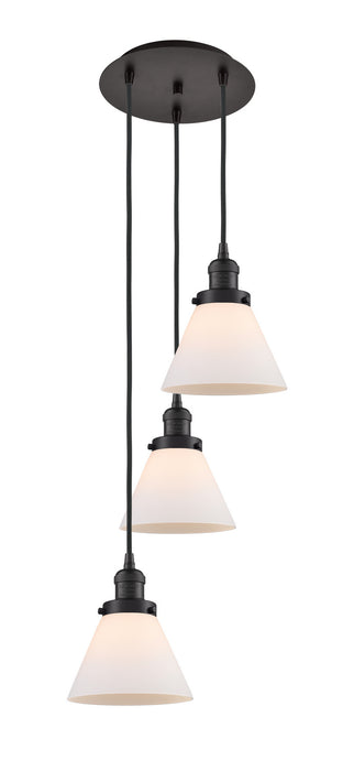 Innovations 113F-3P-OB-G41 Three Light Pendant, Oil Rubbed Bronze