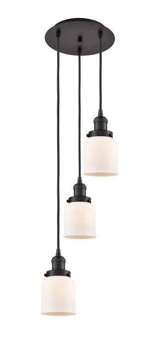 Innovations 113F-3P-OB-G51 Three Light Pendant, Oil Rubbed Bronze
