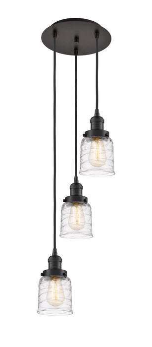 Innovations 113F-3P-OB-G513 Three Light Pendant, Oil Rubbed Bronze
