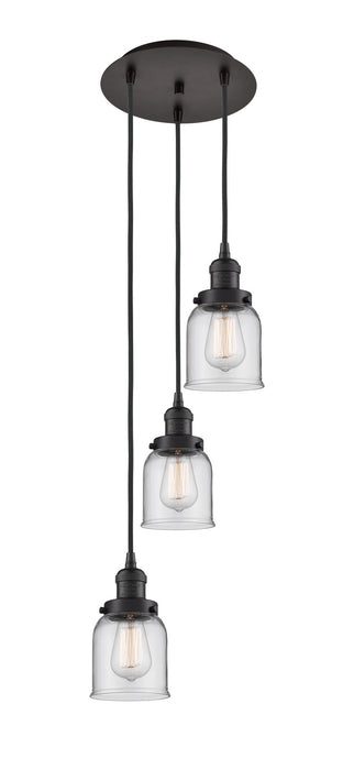 Innovations 113F-3P-OB-G52 Three Light Pendant, Oil Rubbed Bronze