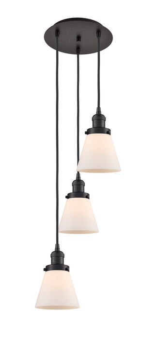 Innovations 113F-3P-OB-G61 Three Light Pendant, Oil Rubbed Bronze