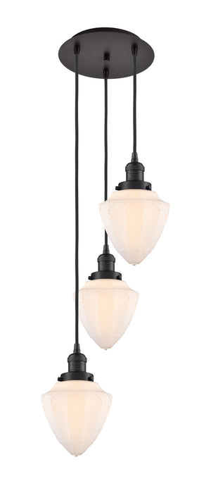 Innovations 113F-3P-OB-G661-7 Three Light Pendant, Oil Rubbed Bronze
