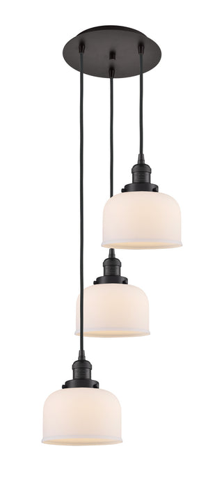 Innovations 113F-3P-OB-G71 Three Light Pendant, Oil Rubbed Bronze