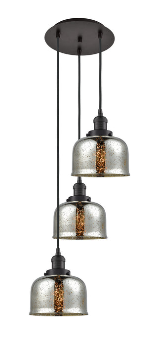 Innovations 113F-3P-OB-G78 Three Light Pendant, Oil Rubbed Bronze