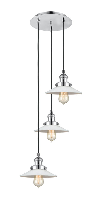 Innovations 113F-3P-PC-G1 Three Light Pendant, Polished Chrome