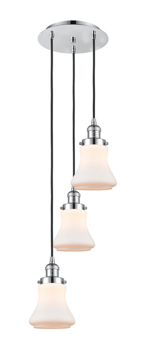 Innovations 113F-3P-PC-G191 Three Light Pendant, Polished Chrome