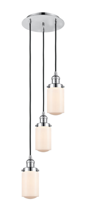 Innovations 113F-3P-PC-G311 Three Light Pendant, Polished Chrome