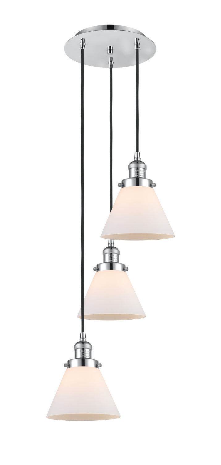 Innovations 113F-3P-PC-G41 Three Light Pendant, Polished Chrome