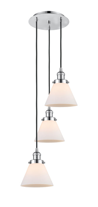 Innovations 113F-3P-PC-G41 Three Light Pendant, Polished Chrome