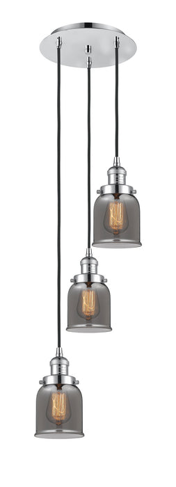Innovations 113F-3P-PC-G53 Three Light Pendant, Polished Chrome