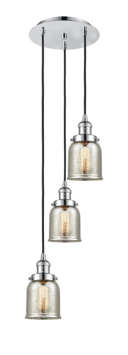 Innovations 113F-3P-PC-G58 Three Light Pendant, Polished Chrome