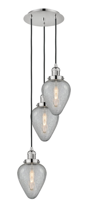 Innovations 113F-3P-PN-G165 Three Light Pendant, Polished Nickel
