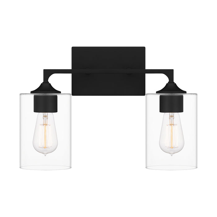 Quoizel PRC8616MBK Two Light Bath, Matte Black