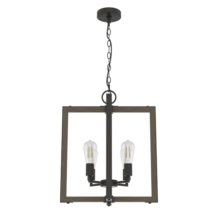 Hunter 19806 Four Light Pendant, Noble Bronze