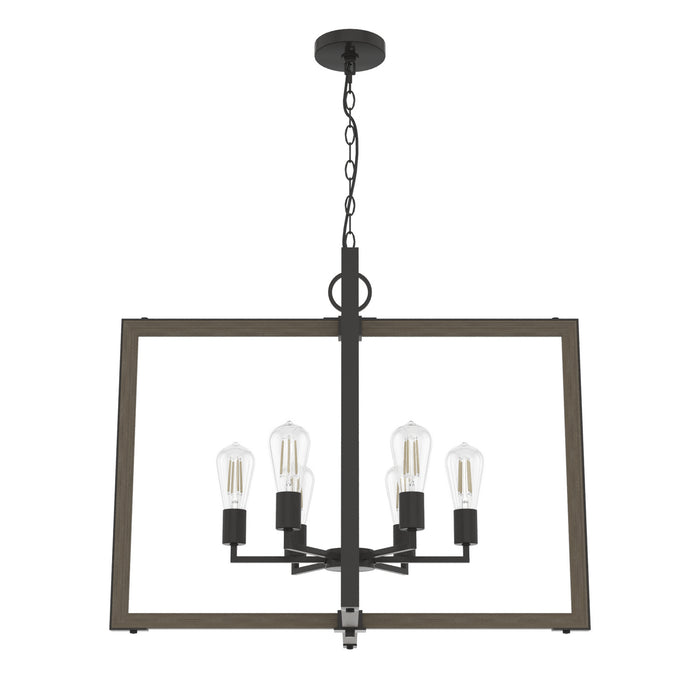 Hunter 19810 Six Light Pendant, Noble Bronze