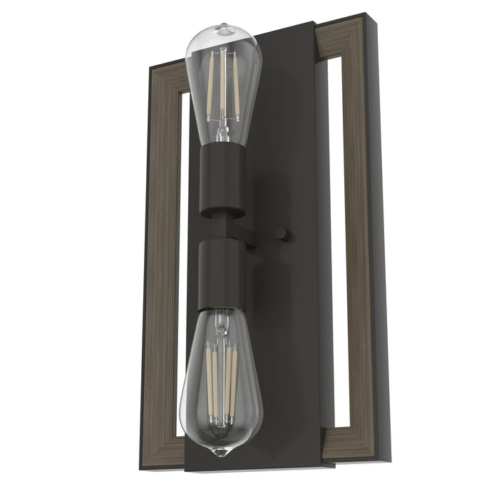 Hunter 19816 Two Light Wall Sconce, Noble Bronze