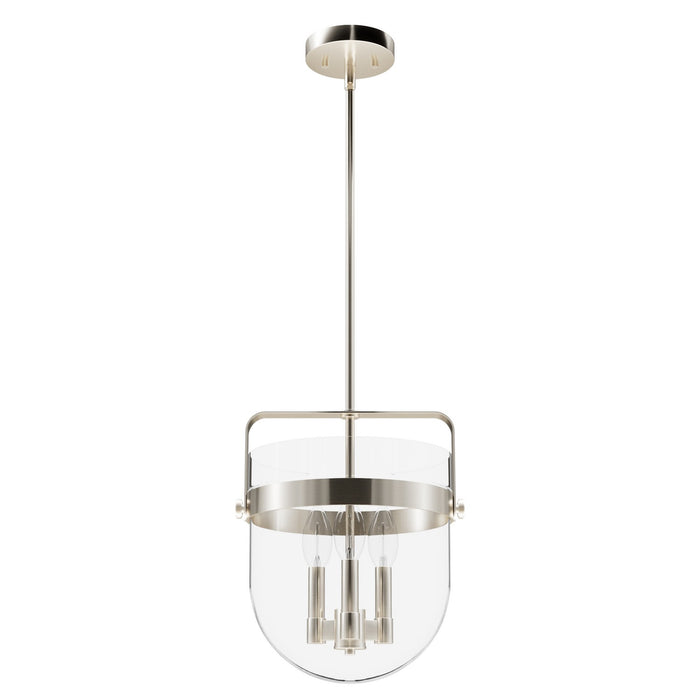 Hunter 19833 Three Light Pendant, Brushed Nickel
