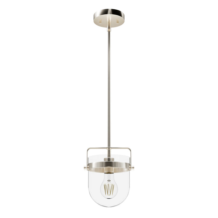 Hunter 19839 One Light Pendant, Brushed Nickel