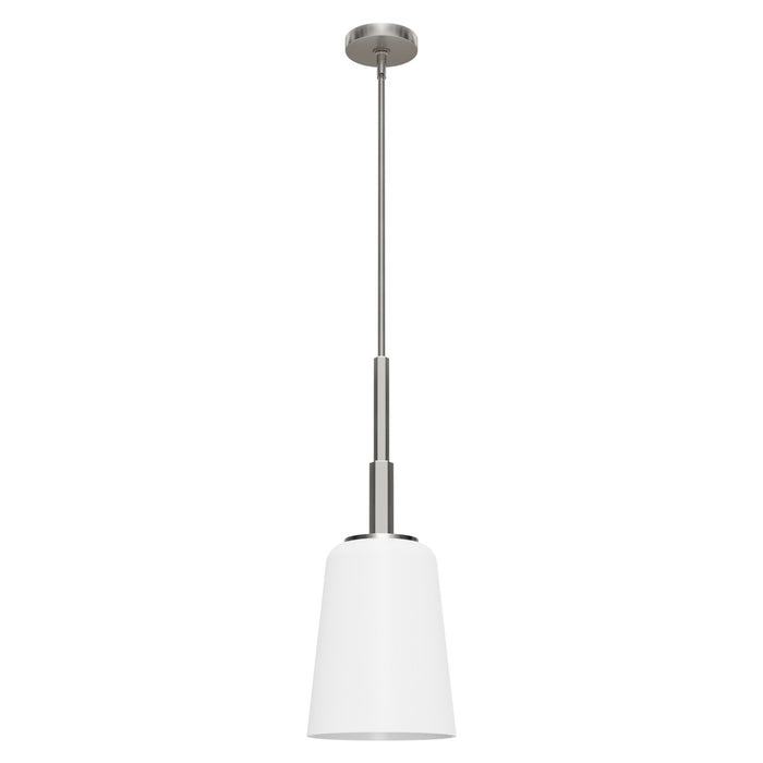 Hunter 19885 One Light Pendant, Brushed Nickel