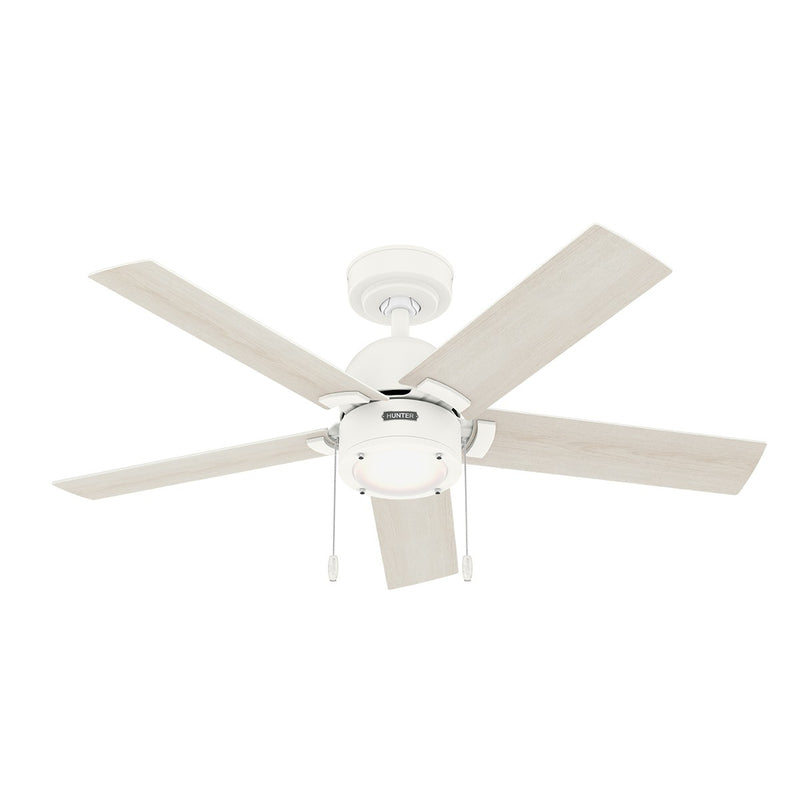 Hunter 51708 44" Ceiling Fan, Matte White