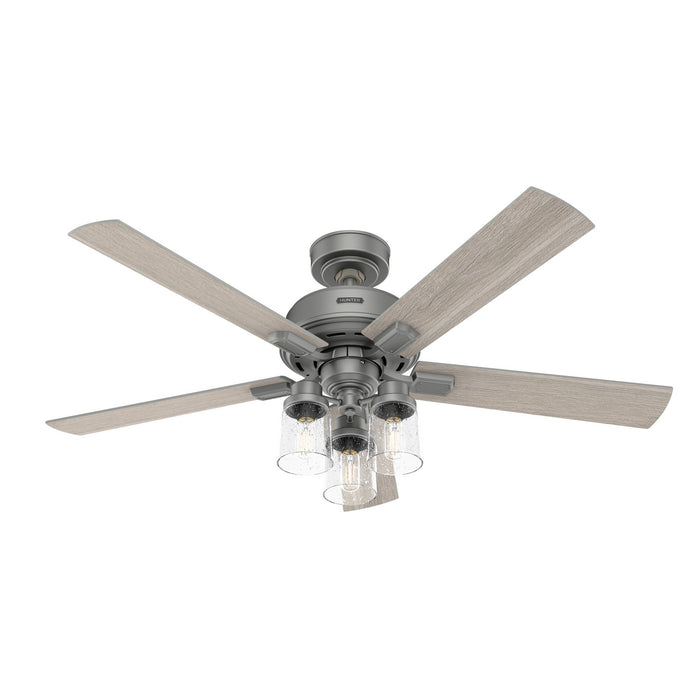 Hunter 51855 52" Ceiling Fan, Matte Silver