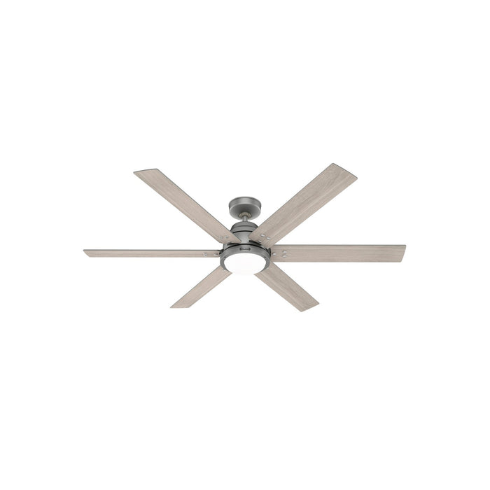 Hunter 51883 60" Ceiling Fan, Matte Silver