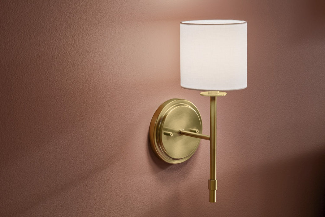 Kichler 52505BNB One Light Wall Sconce, Brushed Natural Brass