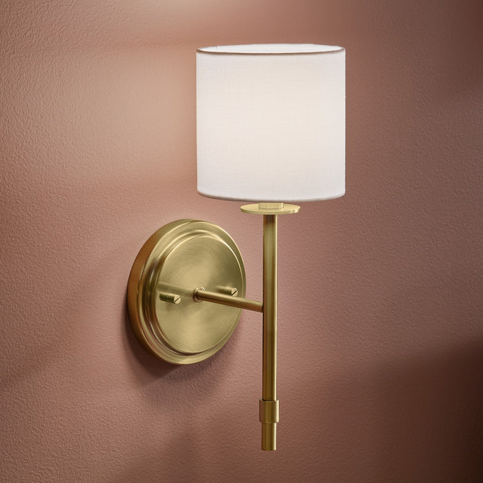 Kichler 52505BNB One Light Wall Sconce, Brushed Natural Brass