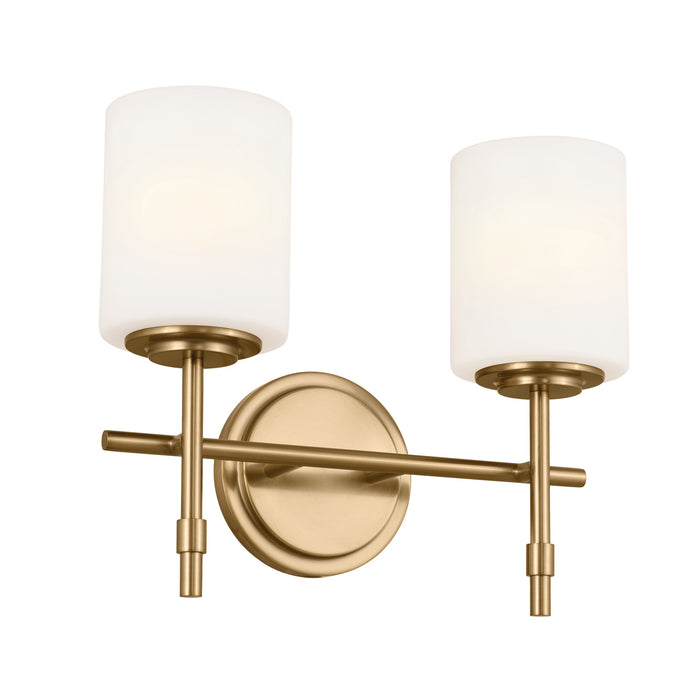 Kichler 55141BNB Two Light Bath, Brushed Natural Brass