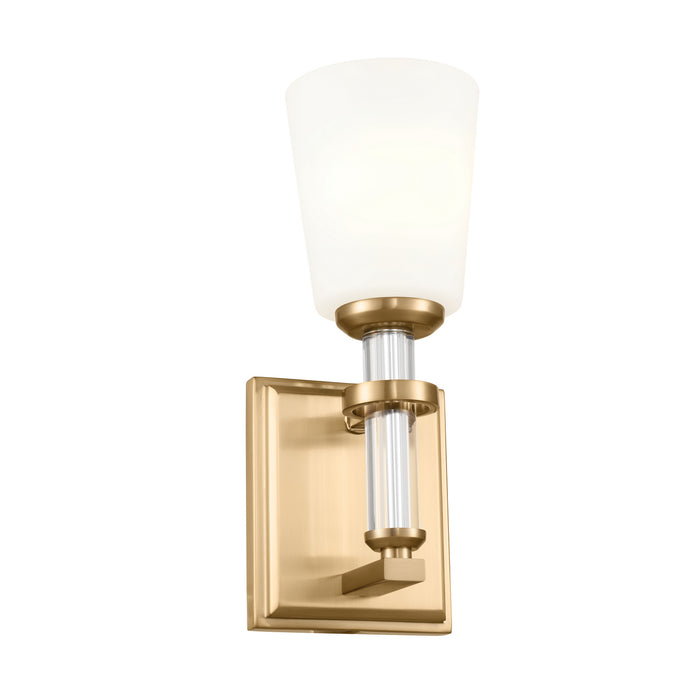 Kichler 55145BNB One Light Wall Sconce, Brushed Natural Brass