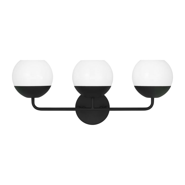 Visual Comfort Studio 4468103-112 Three Light Bath Vanity, Midnight Black