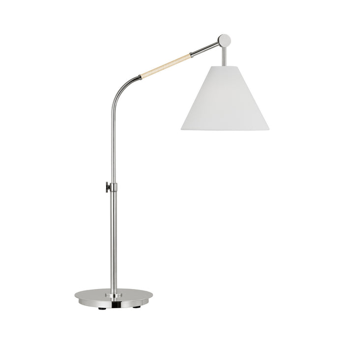 Visual Comfort Studio AET1041PN1 One Light Table Lamp, Polished Nickel