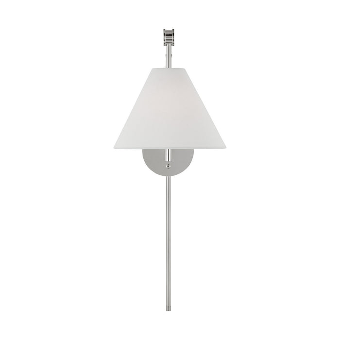 Visual Comfort Studio AEW1021PN One Light Bath Fixture, Polished Nickel