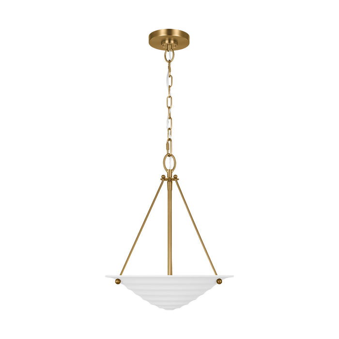 Visual Comfort Studio AP1202TXW Two Light Pendant, Textured White