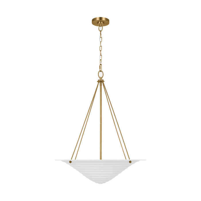 Visual Comfort Studio AP1224TXW Four Light Pendant, Textured White