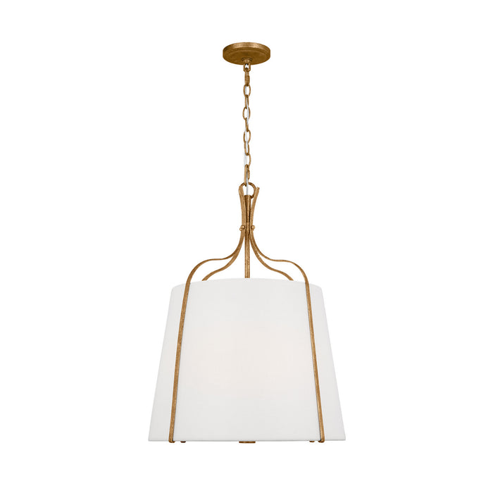 Visual Comfort Studio AP1253ADB Three Light Pendant, Antique Gild