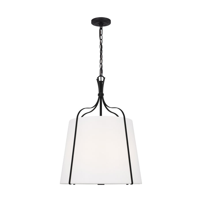 Visual Comfort Studio AP1253SMS Three Light Pendant, Smith Steel